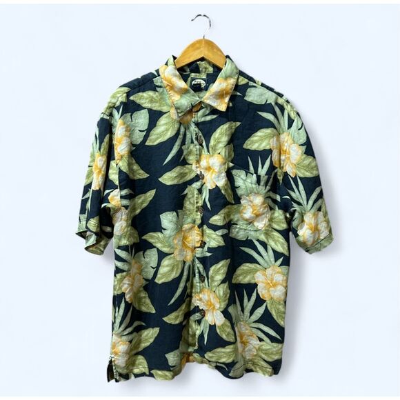 Tommy Bahama Men’s Large Linen Blue Short Sleeve Top - Picture 1 of 12